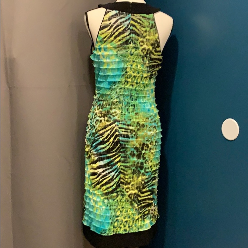 Joseph Ribkoff Ruffle Halter Dress - Picture 3 of 4